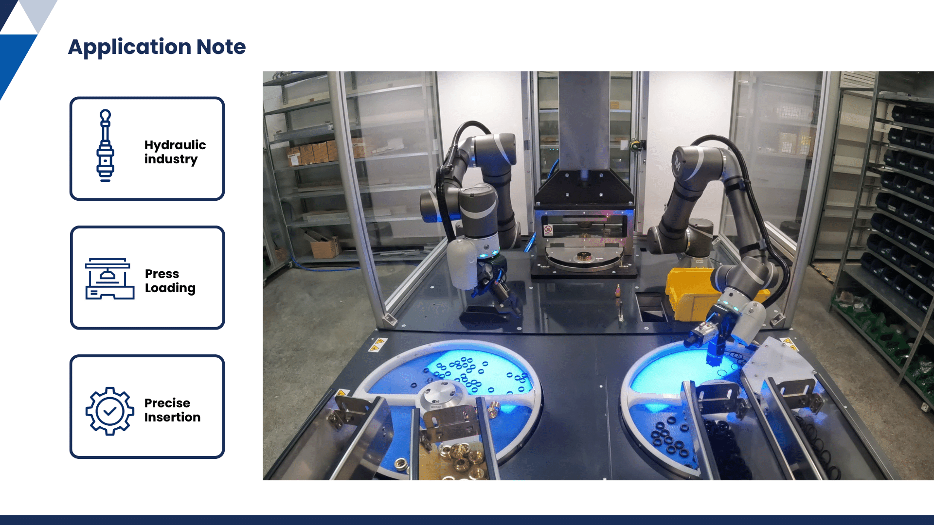 Streamlining Press Loading for Hydraulic Component Production through Efficient Part Feeding: A FlexiBowl® Innovation